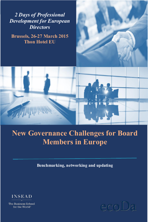 Acção de formação “New Governance Challenges for Board Members in Europe”