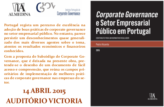 Convite Corporate Governance e Setor Empresarial Público em Portugal