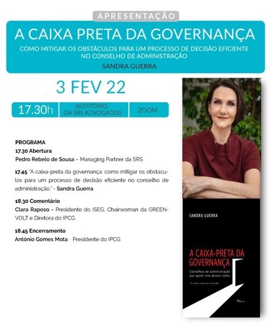 Workshop de apresentação do livro: A CAIXA PRETA DA GOVERNANÇA